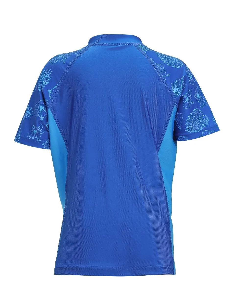 Polera Natación Niño Neptune UV Azul