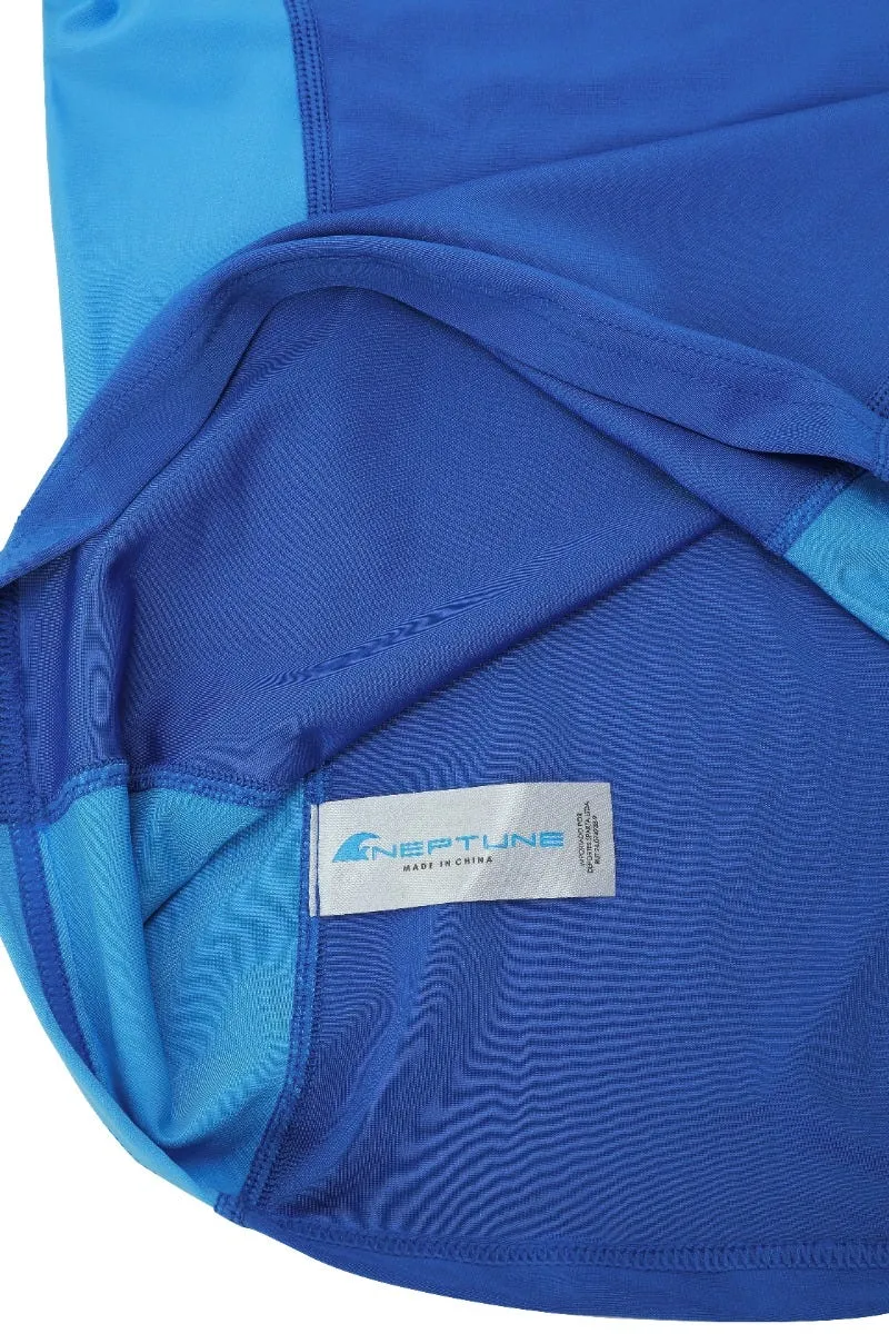 Polera Natación Niño Neptune UV Azul