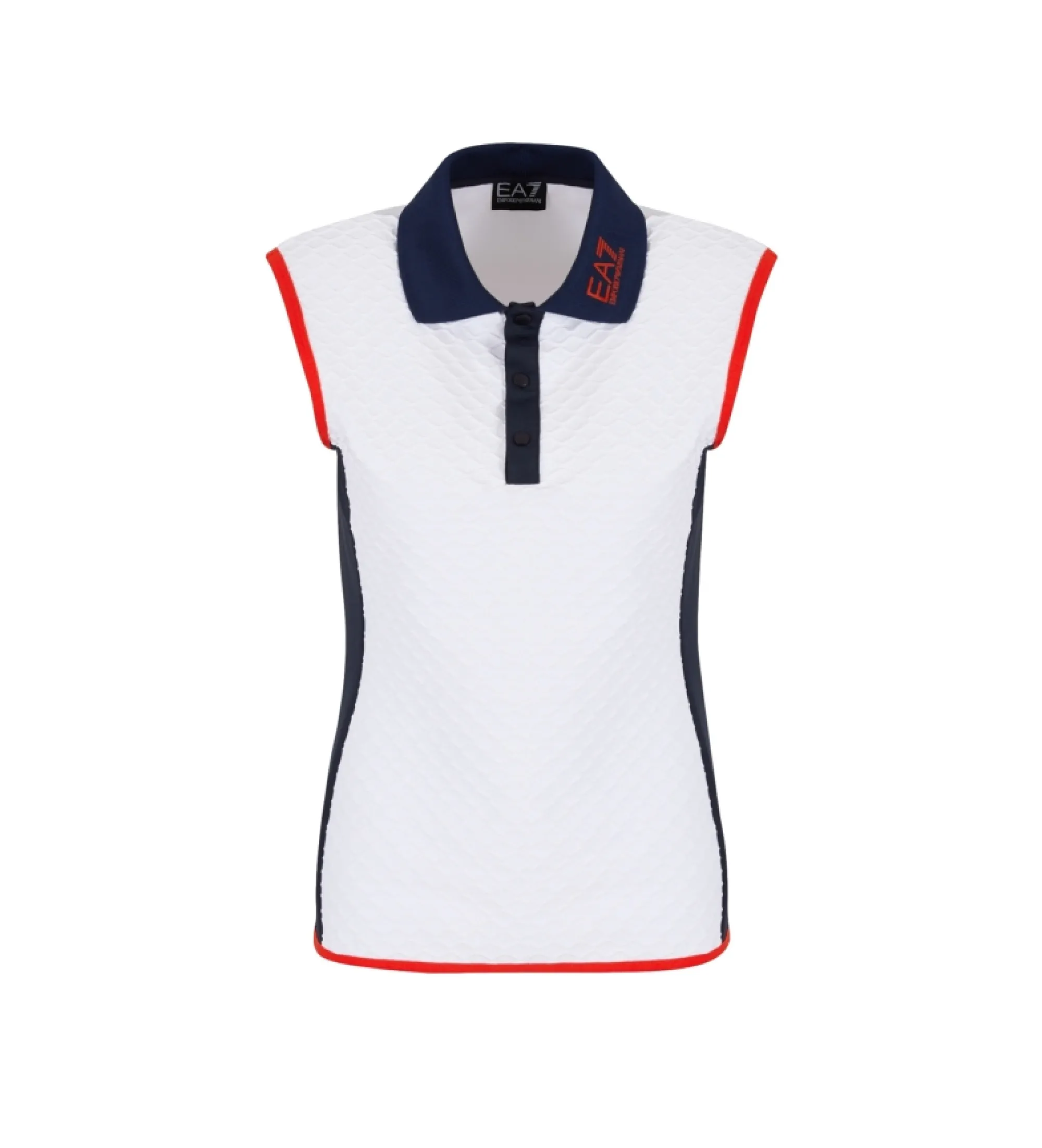 Polo sin mangas Golf Pro blanco