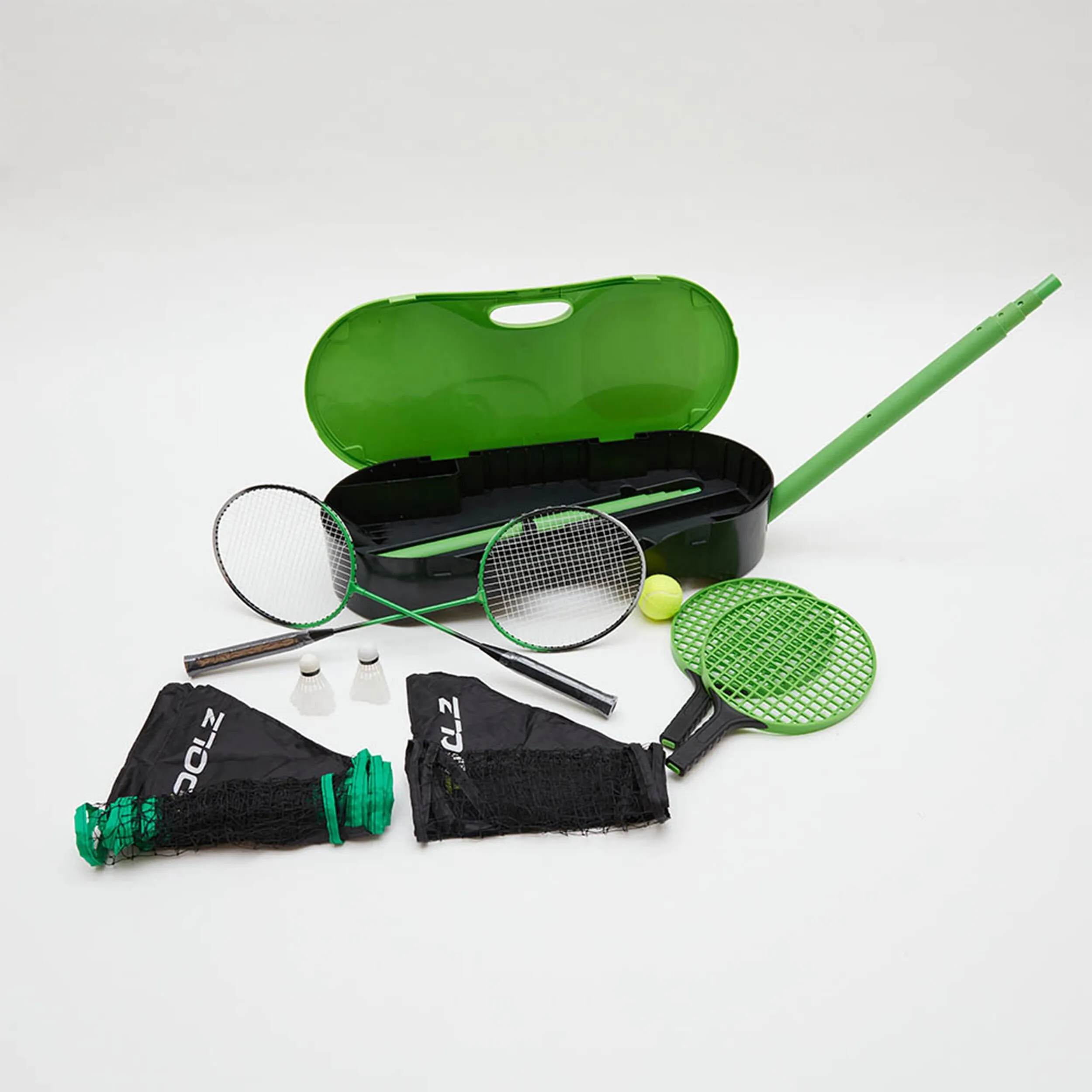 PORTABLE 2IN1 BADMINTON & RED DE TENIS