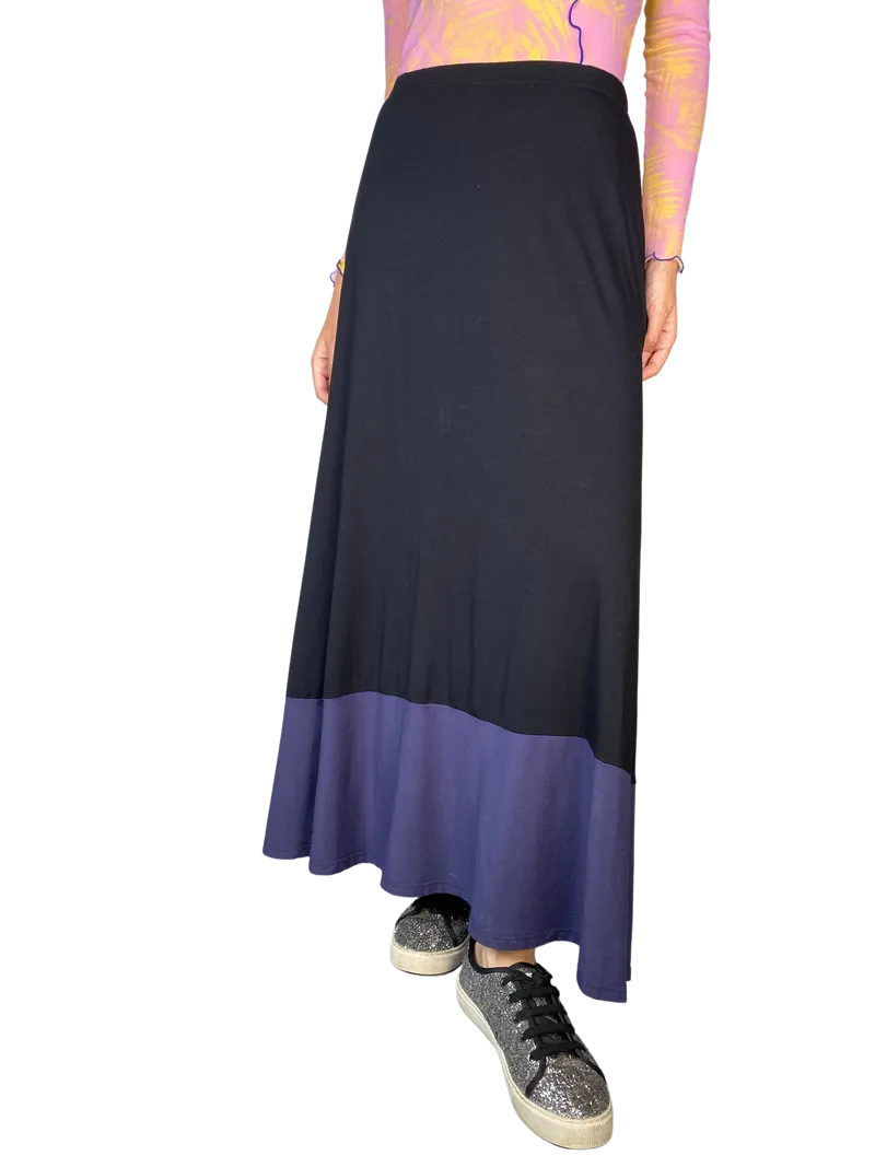 QÜINA Falda Maxi Vuelos Azules