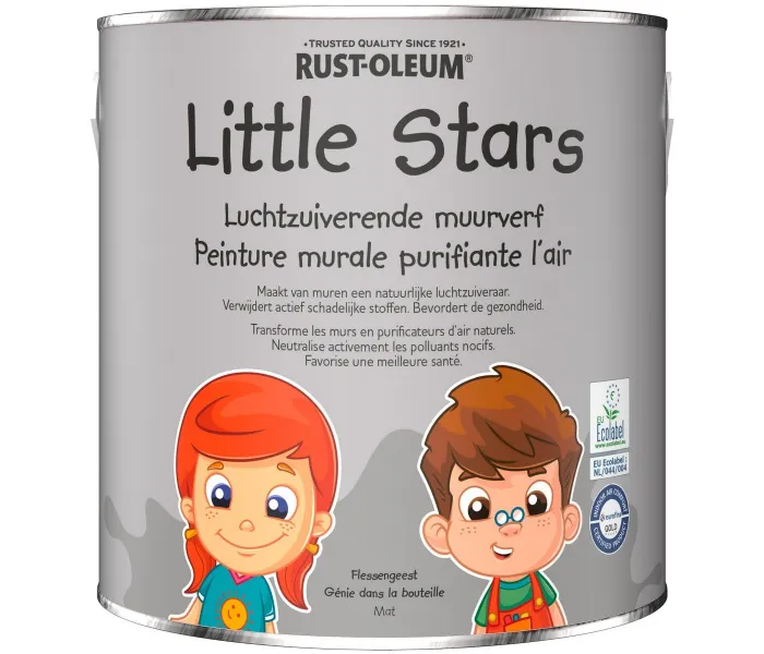 RUSTOLEUM LITTLE STARS  PINTURA MURAL PURIFICADORA DEL AIRE  FANTASMA DE BOTELLA 2,5 LITROS