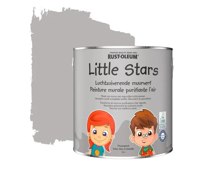 RUSTOLEUM LITTLE STARS  PINTURA MURAL PURIFICADORA DEL AIRE  FANTASMA DE BOTELLA 2,5 LITROS