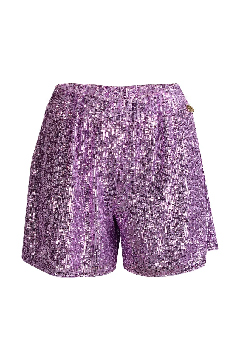 Sahoco pantalon corto de lentejuelas