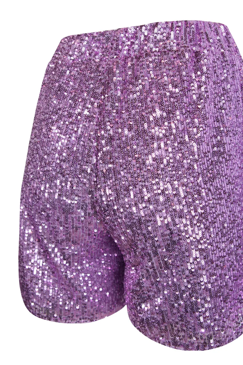 Sahoco pantalon corto de lentejuelas