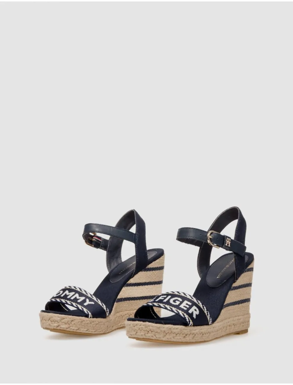 Sandalia Tommy Hilfiger Seasonal Webbing  Wedge Marino