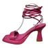 Sandalias Fucsia Mujer Taco Medio M275