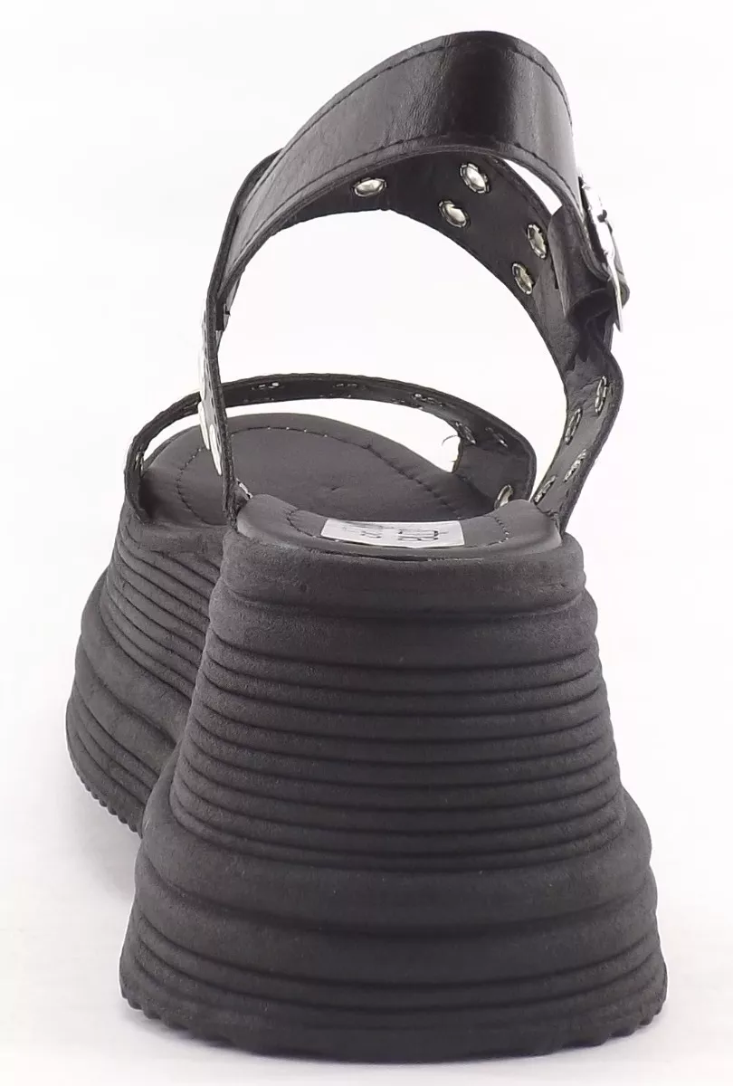 Sandalias Plataforma Alta Mujer Tachas Fajas Dama 560 Carg
