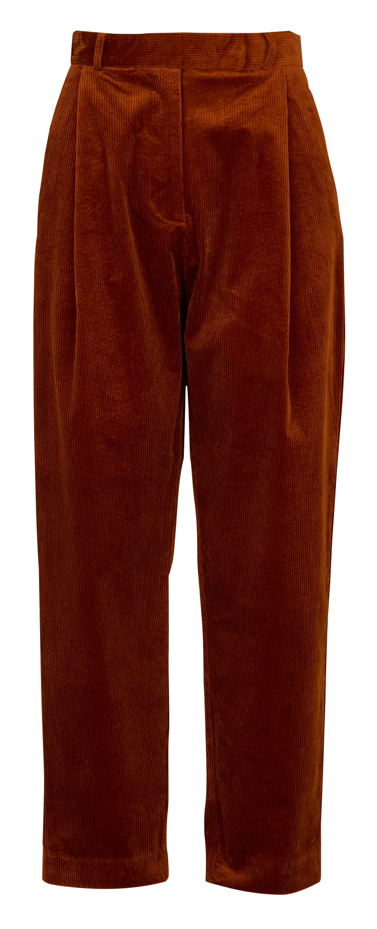 SAVILE ROW  PANTALóN DE TALLE ALTO EN ALGODóN MEZCLADO EN MARRON