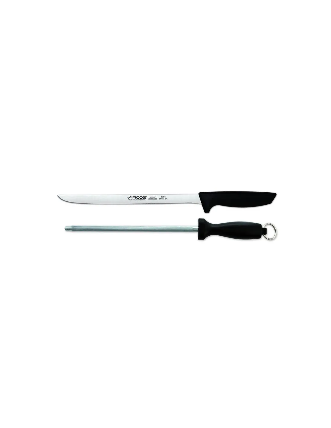 Set cuchillo jamonero + chaira
