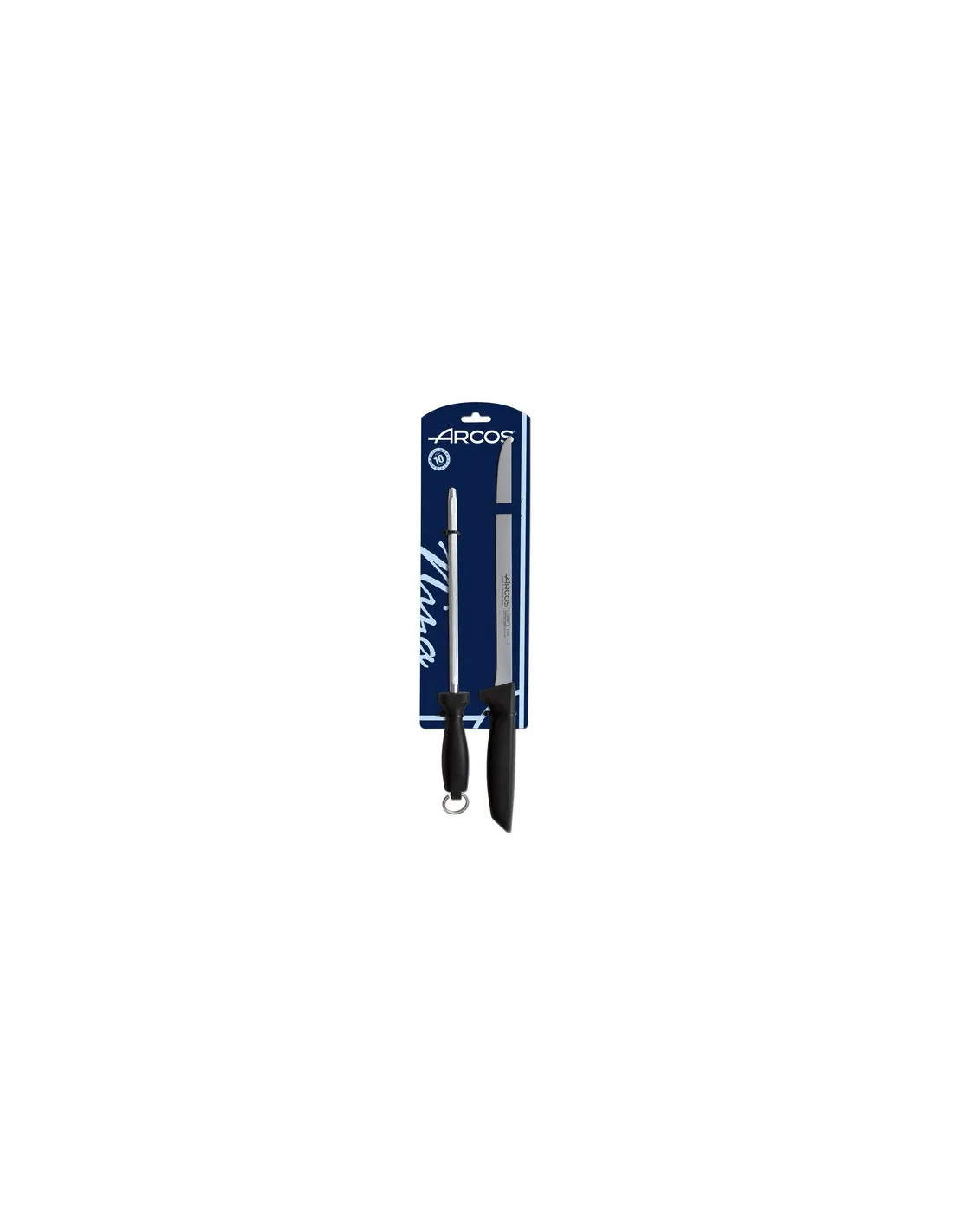 Set cuchillo jamonero + chaira