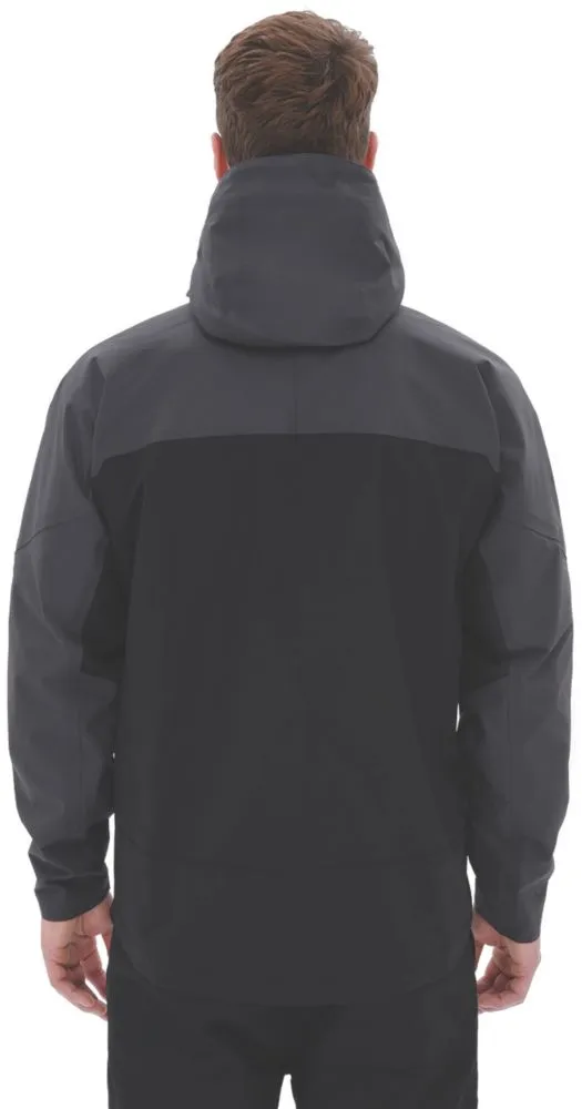 Site Ninebark, chaqueta impermeable, gris/negro, talla M (pecho 39