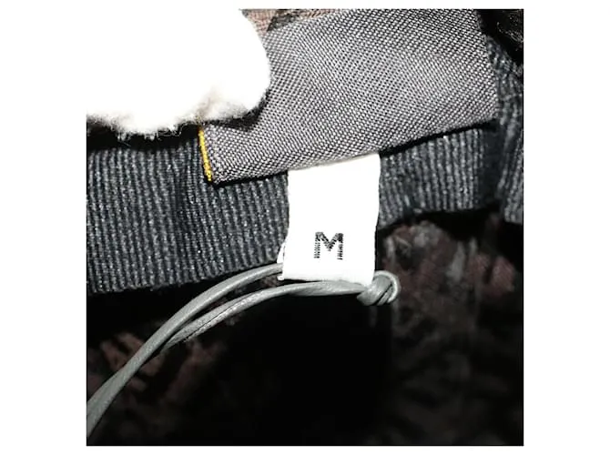 Sombrero FENDI Zucchino Canvas M Marrón Auth am4612 Castaño 