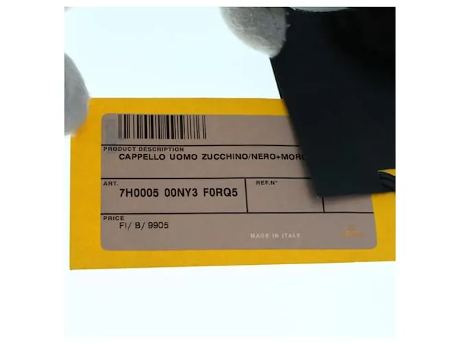 Sombrero FENDI Zucchino Canvas M Marrón Auth am4612 Castaño 
