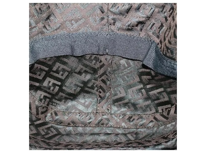 Sombrero FENDI Zucchino Canvas M Marrón Auth am4612 Castaño 