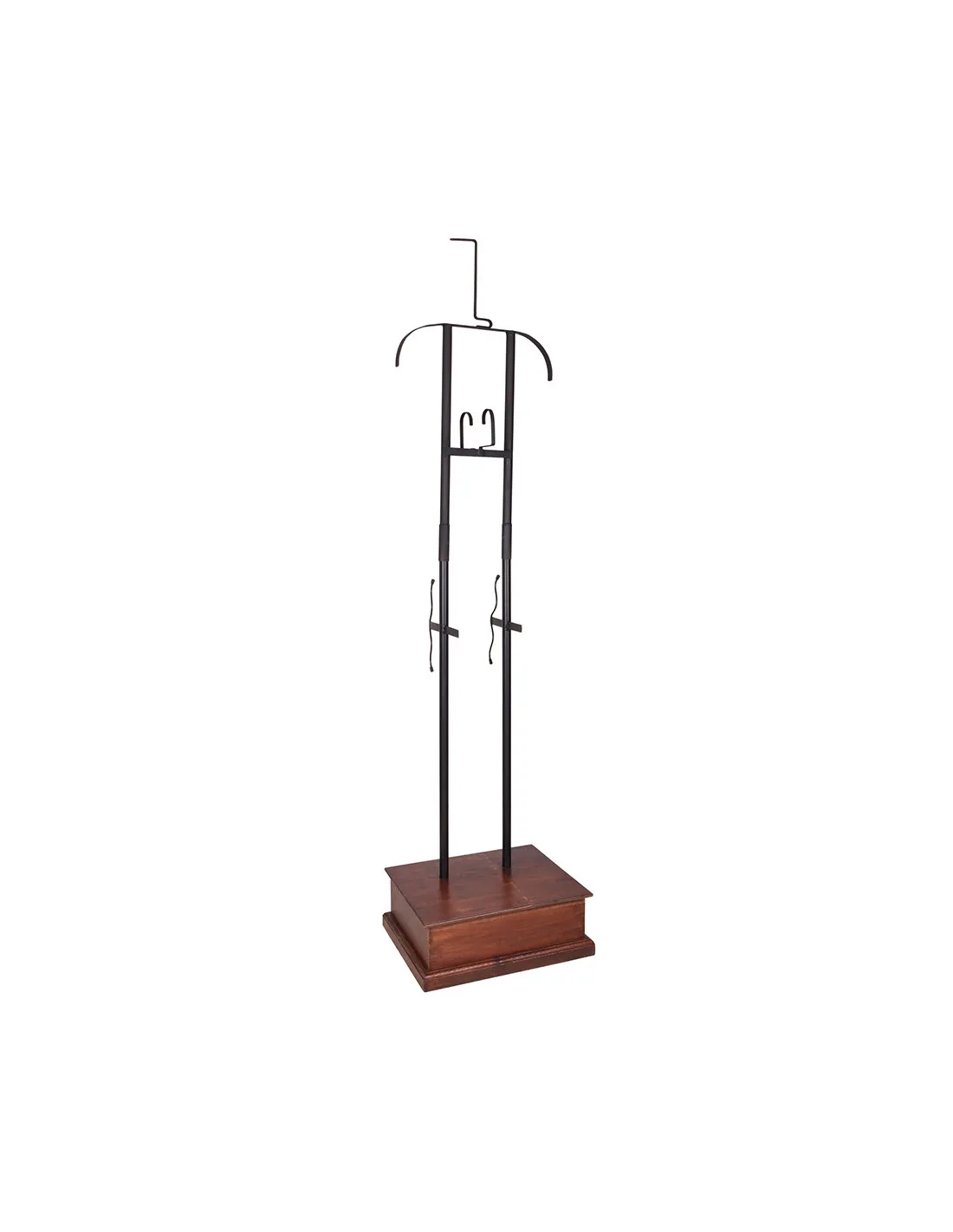 Soporte armadura metal universal con pedestal de madera