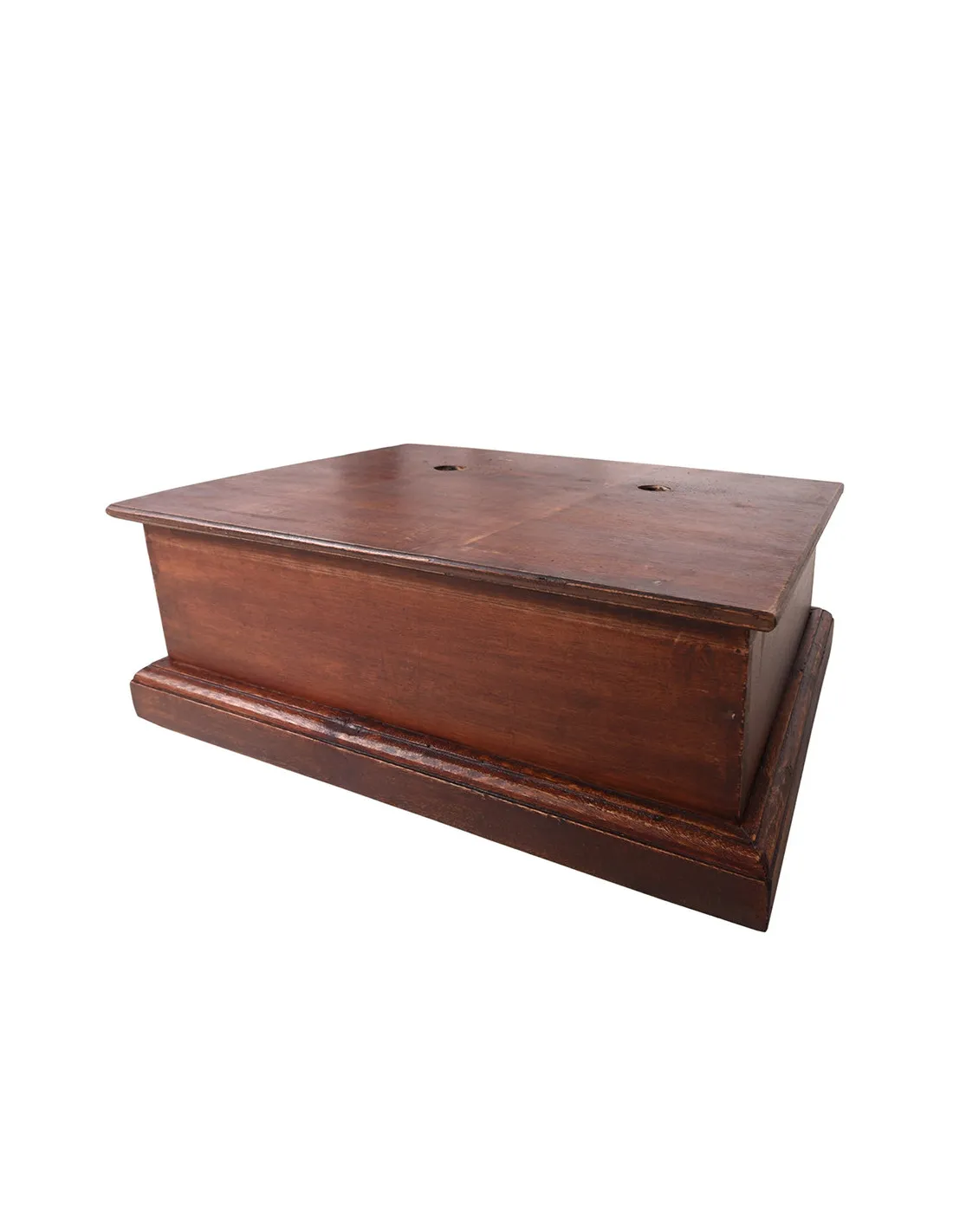 Soporte armadura metal universal con pedestal de madera