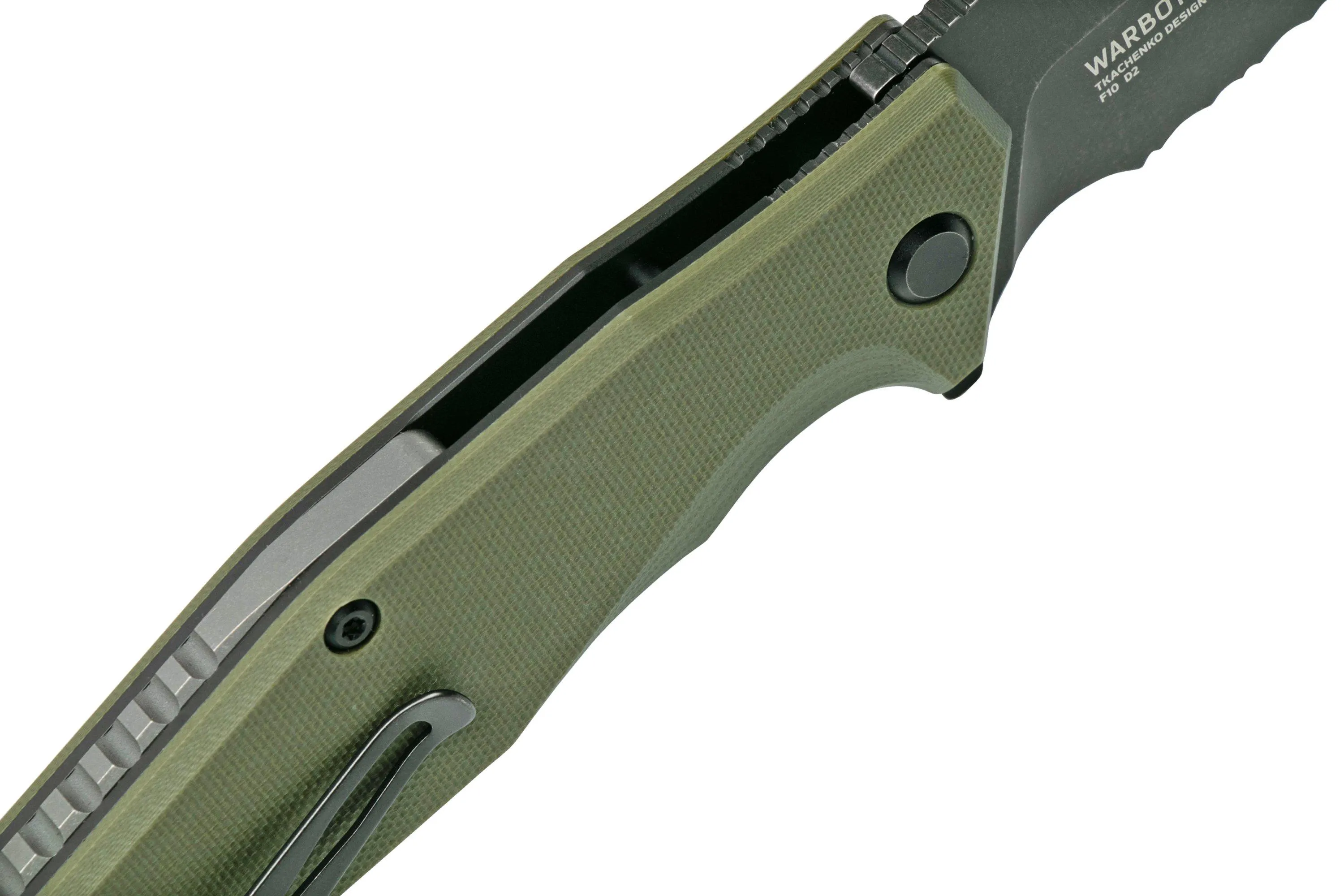 STEEL WILL WARBOT F1033S BLACK G10, HOJA D2, NAVAJA