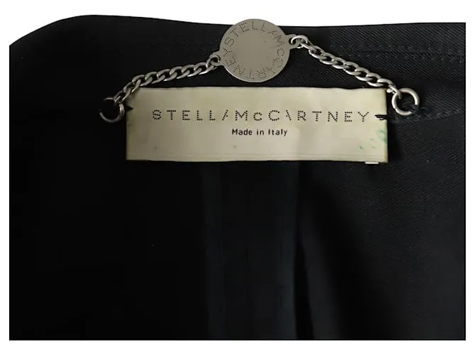 Stella Mc Cartney Americana Stella McCartney en Seda Negra Negro 