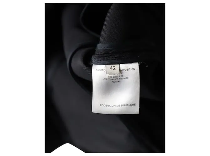 Stella Mc Cartney Americana Stella McCartney en Seda Negra Negro 
