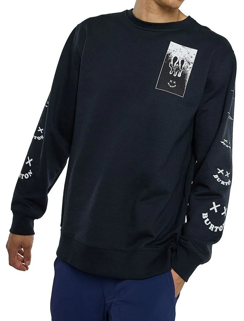 SUDADERA BURTON SKELETON KEY 24 CREW  TRUE BLACK  MEN´S