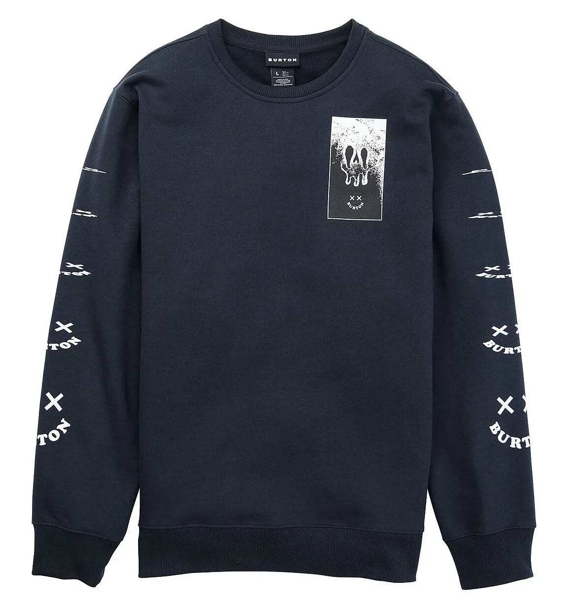 SUDADERA BURTON SKELETON KEY 24 CREW  TRUE BLACK  MEN´S