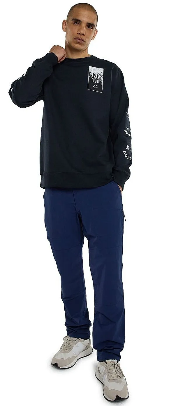 SUDADERA BURTON SKELETON KEY 24 CREW  TRUE BLACK  MEN´S
