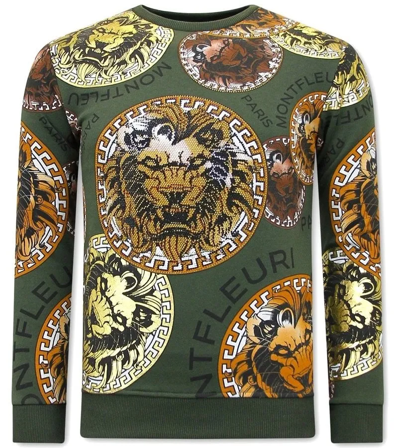 SWEATER HOMBRE LEEUW HEAD  3727  VERDE
