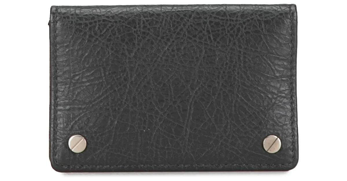 Tarjetero Balenciaga Arena Negro 