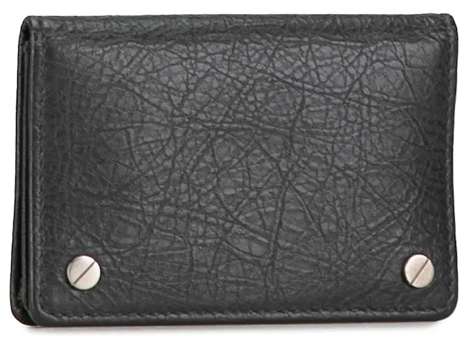 Tarjetero Balenciaga Arena Negro 
