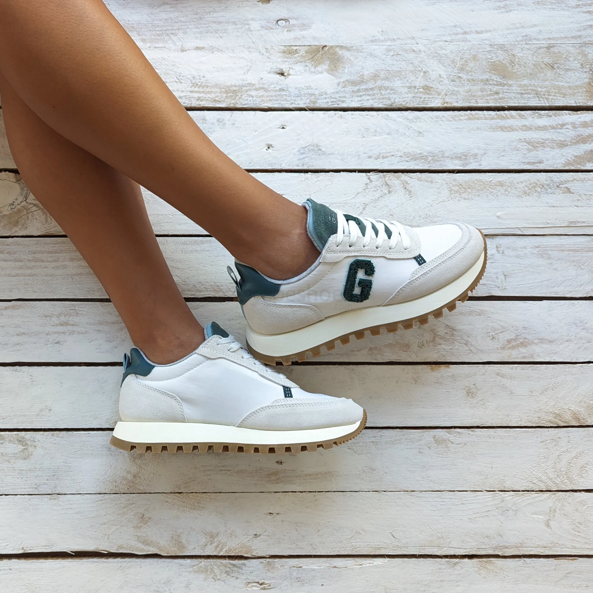 TENIS GANT CAFFAY WHITE BEIGE 27533166G265