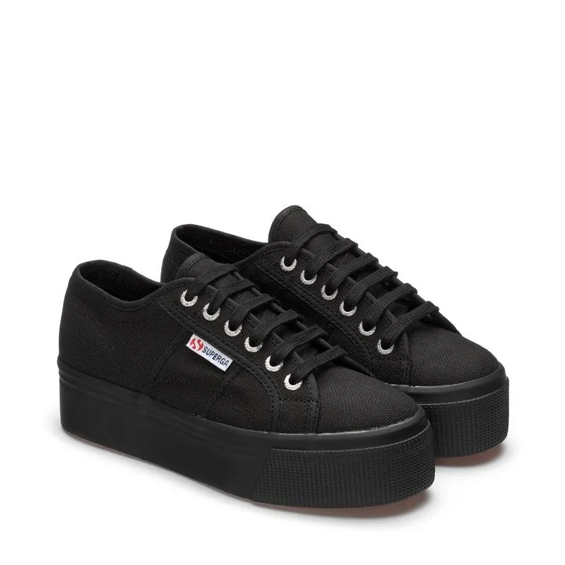 TENIS PLATAFORMA NEGROS 2790COTW LINEA UP AND DOWN MUJER