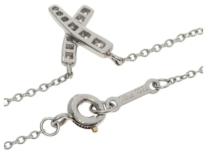 Tiffany & Co Collar de diamantes Tiffany Kiss Paloma Picasso Plata 