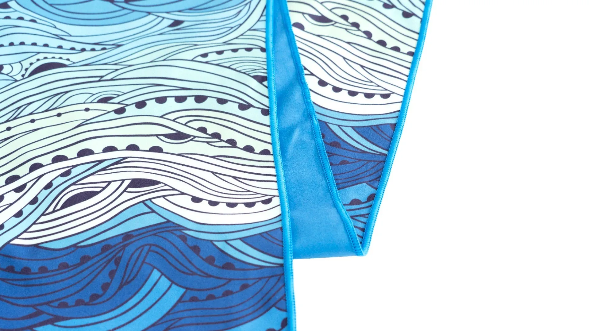 Toalla Microfibra Natación Zvibes Grande Azul