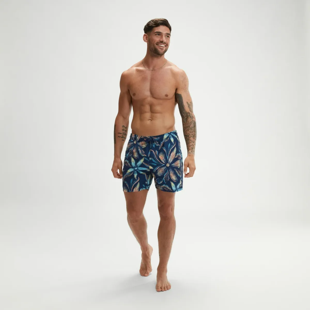 Traje de Baño Natación Hombre Speedo Digital Printed Leisure 16" Azul
