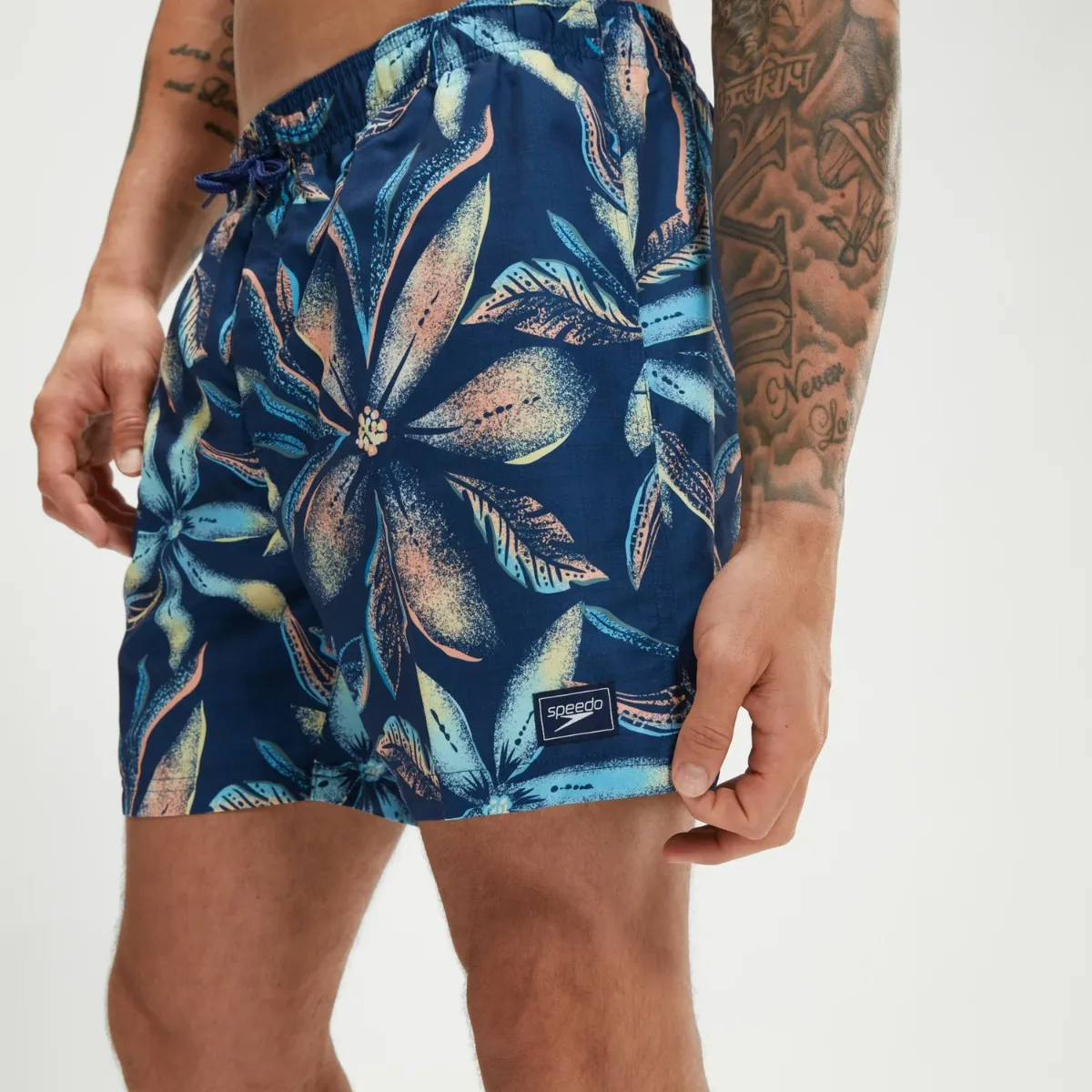 Traje de Baño Natación Hombre Speedo Digital Printed Leisure 16" Azul