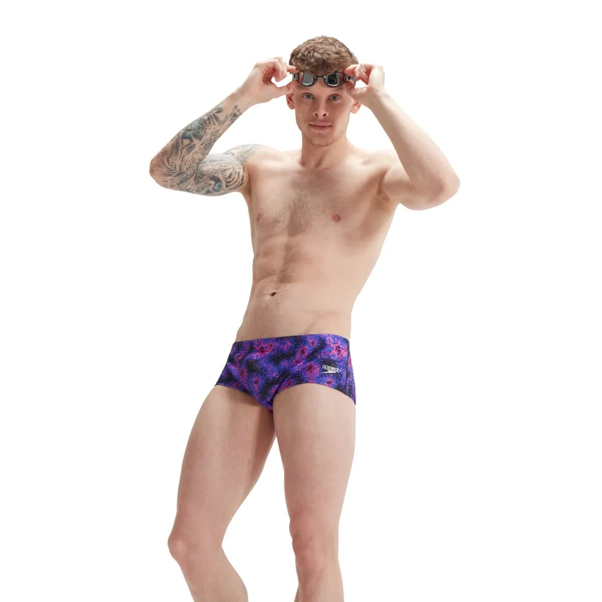 Traje de Baño Natación Hombre Speedo  Flaming Wheels Bicolor