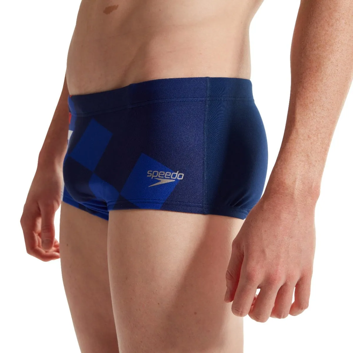 Traje de Baño Natación Hombre Speedo Placement Digital Superstar Azul