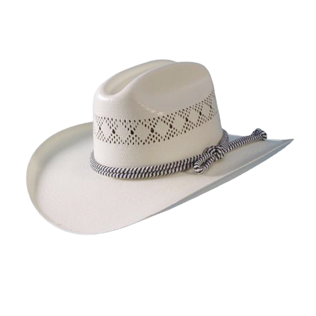 Turner hats 10502 sombrero shantung roper de paja con cordon doble 7" (m) color marfil