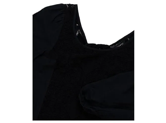 Túnica plisada asimétrica de Donna Karan Negro 