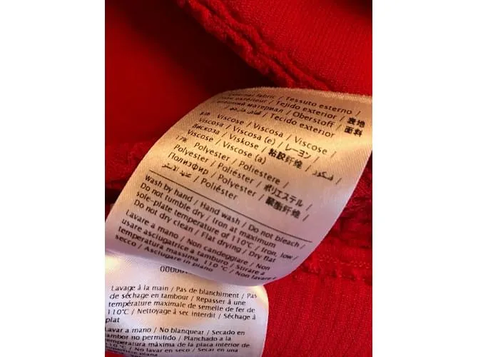 VALENTINO GARAVANI Vestidos T.Sintético Internacional S Roja 