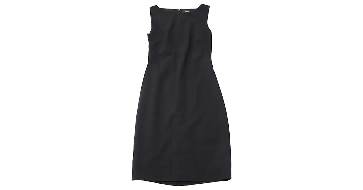 Vestido tubo Theory de lana negra Negro 