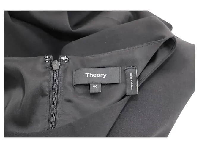 Vestido tubo Theory de lana negra Negro 