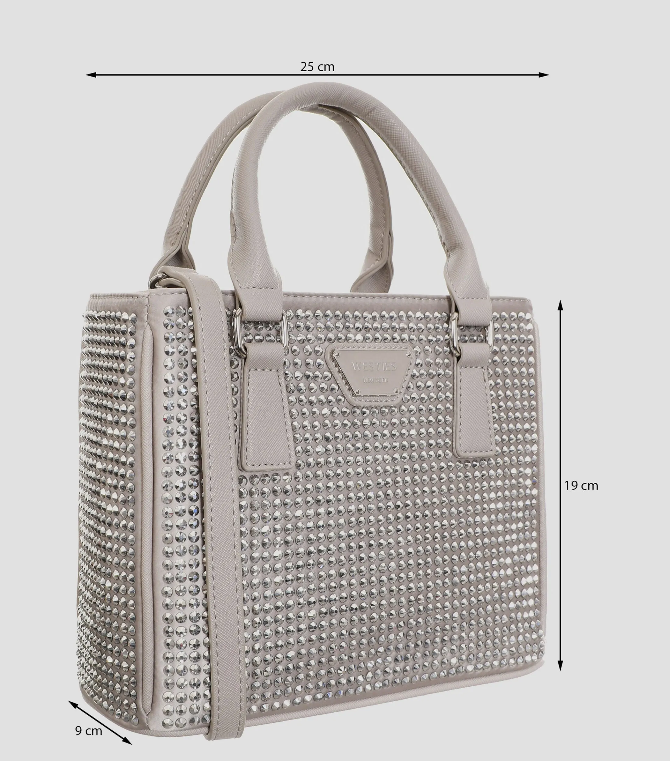 Westies Bolso Satchel con Strass Mujer