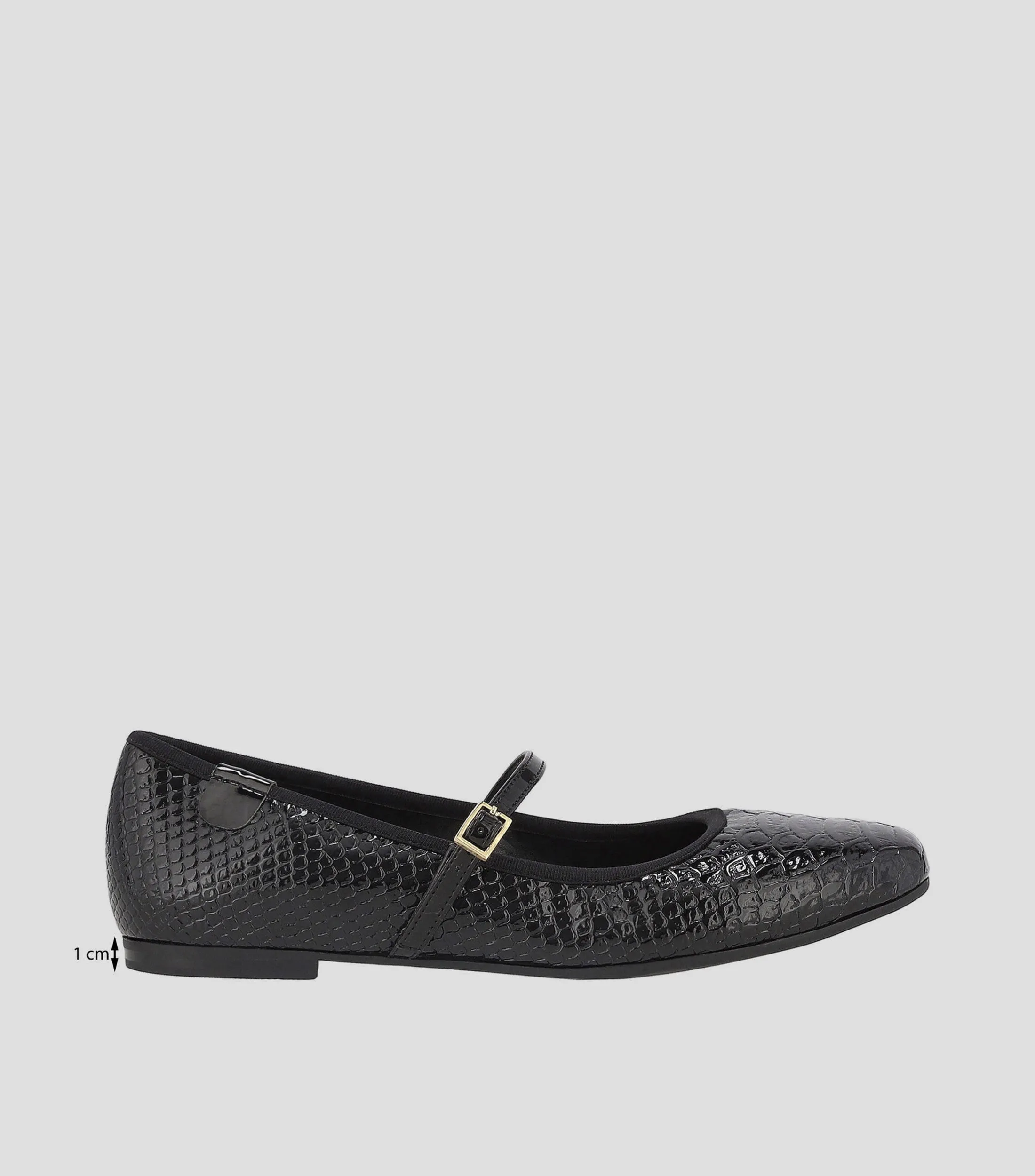 Westies Flats en Piel Media Luna Texturizado Mujer