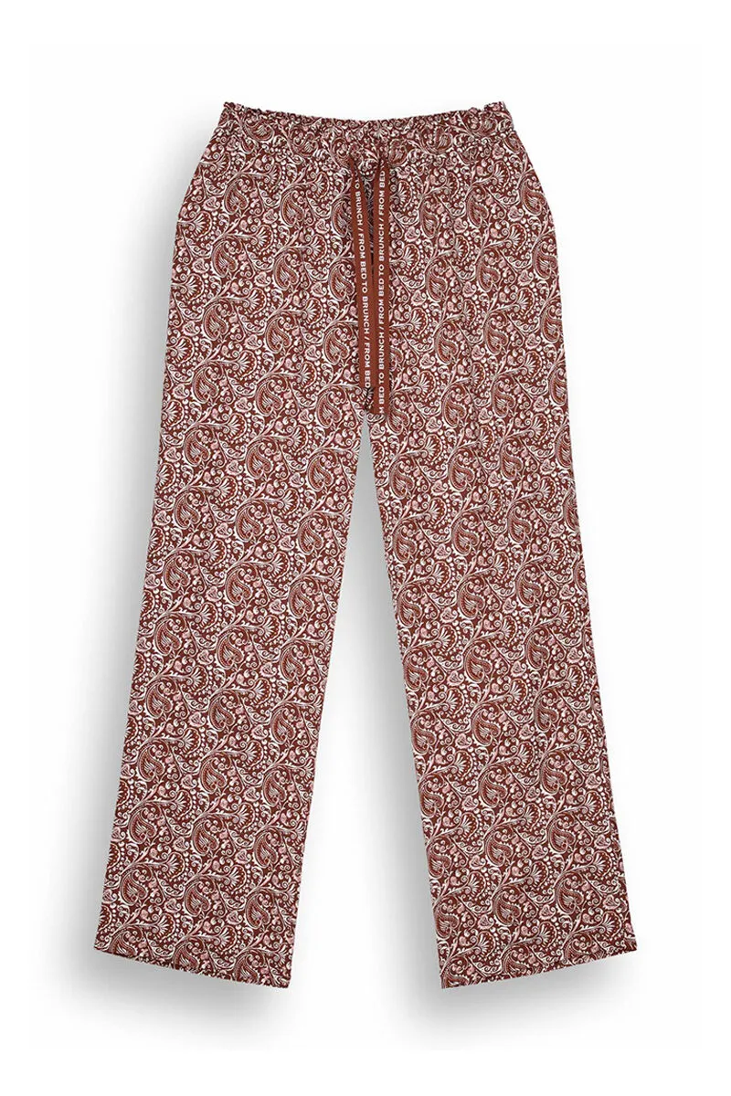 Women'secret Pantalón largo lounge viscosa paisley
