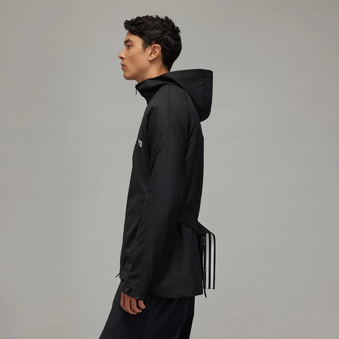 Y3 REFINED WOOL HOODED SWEATSHIRT