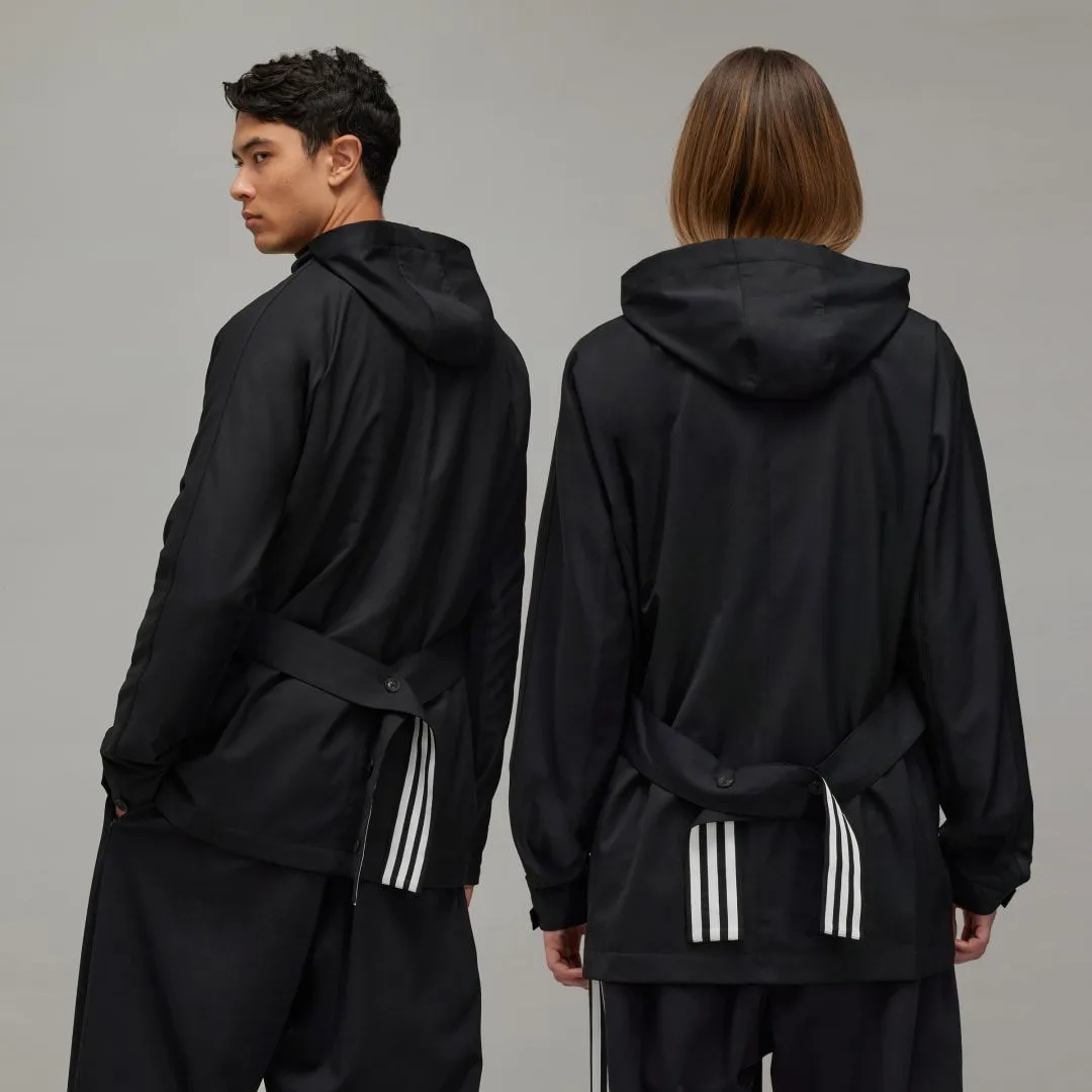 Y3 REFINED WOOL HOODED SWEATSHIRT