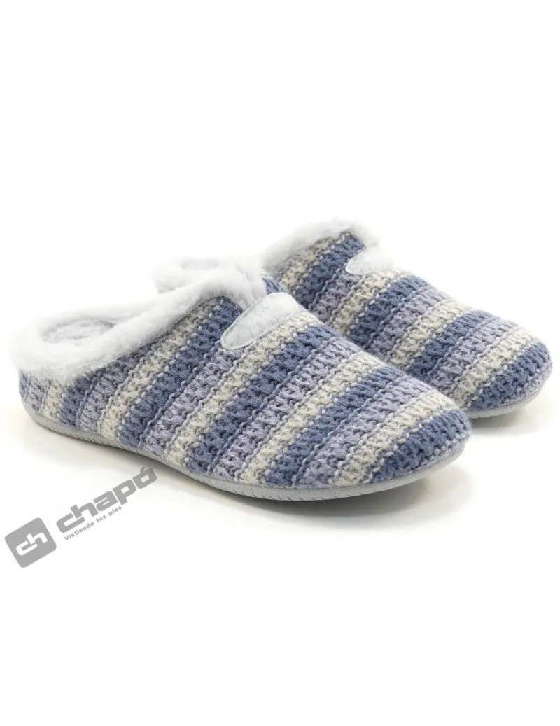 Zapatilla De Casa Azul GarzÓn Zapatillas 15400.346