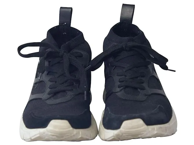 Zapatillas Altas Valentino Garavani Sound en Cuero Negro 